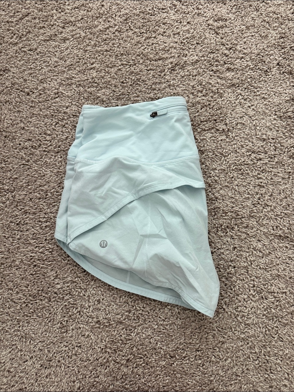 lululemon athletica Pale Blue High-Rise Athletic Shorts